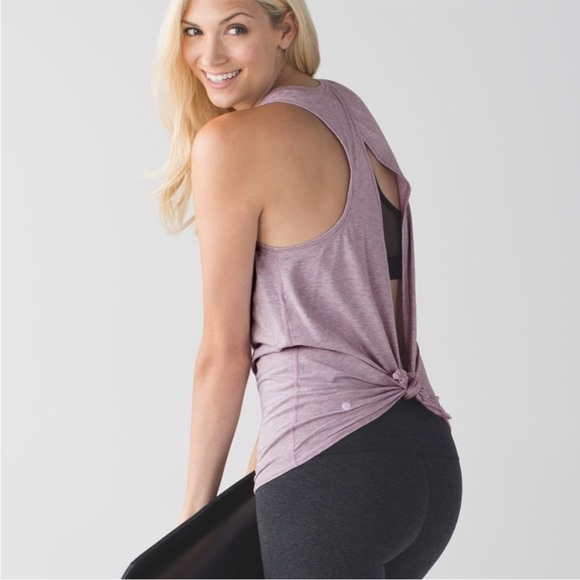 LULULEMON All Tied Up Purple Tank Top - Picture 2 of 7